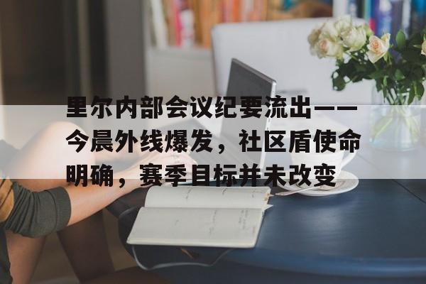 金年会体育关于里尔内部会议纪要流出——今晨外线爆发,社区盾使命明确,赛季目标并未改变的信息